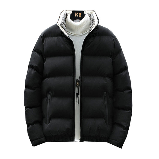 Chaqueta Acolchada de Algodón para Hombre con Cuello de Piel - Estilo Casual Deportivo