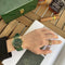 Reloj Hombre Correa Silicona Verde Malaquita Tres Ojos Calendario Luminoso