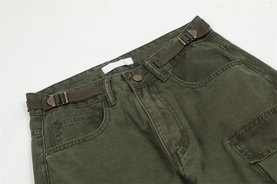 Pantalones Cargo con Bolsillos Tridimensionales y Múltiples Compartimentos - Image 14