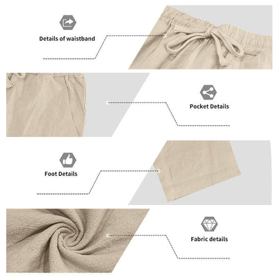 Conjunto de Lino Holgado para Hombre: Camisa sin Mangas y Pantalón Recto - Image 33
