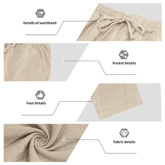 Conjunto de Lino Holgado para Hombre: Camisa sin Mangas y Pantalón Recto - Image 33
