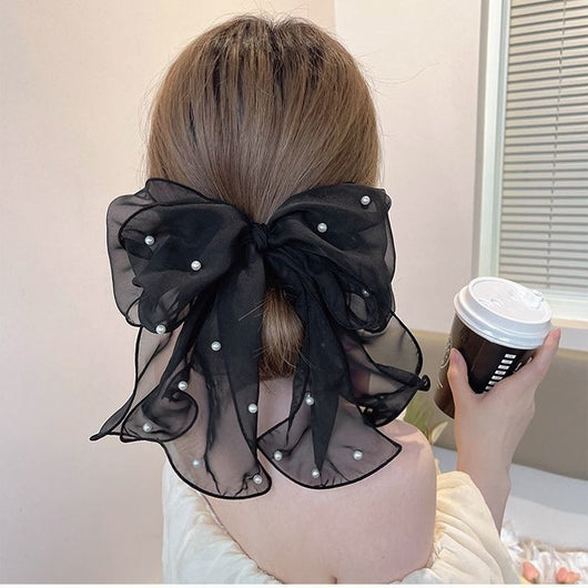 Clip Trasero de Encaje Blanco Premium para Cabello Largo - Image 6