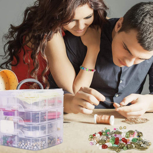 Set Completo de Accesorios Artesanales: Pulsera, Collar y Tapones