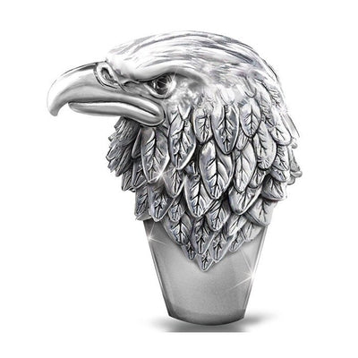 Anillo de Águila Vikingo 3D con Efecto Estereoscópico en Aleación - Image 10