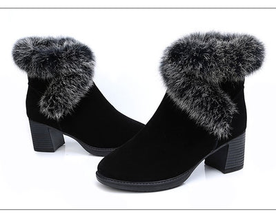 Botas de Nieve para Mujer con Forro de Conejo y Plantilla Térmica - Image 9