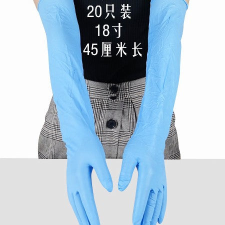 Guantes Desechables de Látex Alargados 18 Pulgadas - Image 2