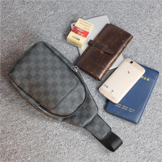 Bolsa Bandolera Cuadros para Hombre - Mochila de Pecho y Maletín - Image 8