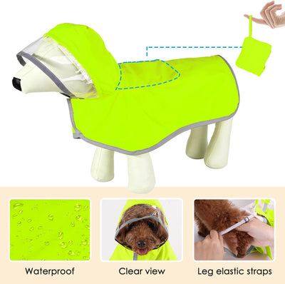 Impermeable para Perros Pequeños con Capucha Transparente - Image 16