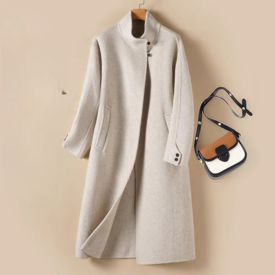 Abrigo de Lana Doble Faz con Cuello Alto Premium - Image 11