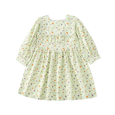Vestido Infantil Estilo Occidental con Flores - Image 6
