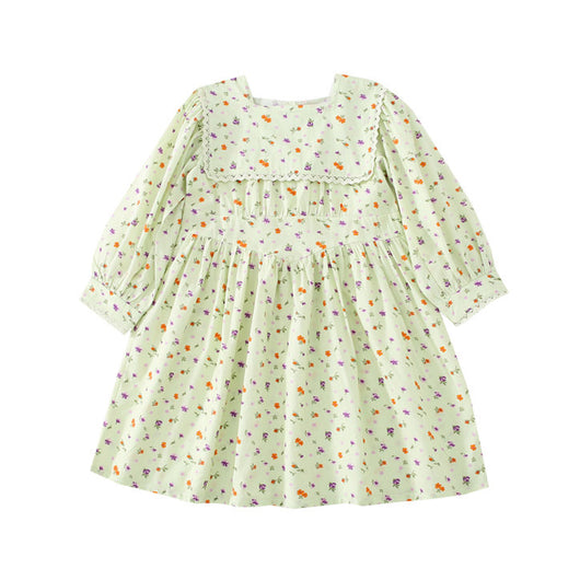 Vestido Infantil Estilo Occidental con Flores - Image 6