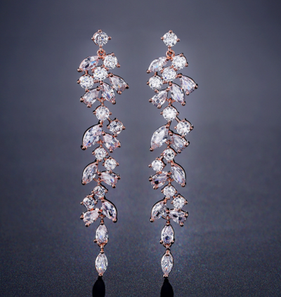 Aretes Largos de Circonita AAA con Estilo Creativo Elegante - Image 13