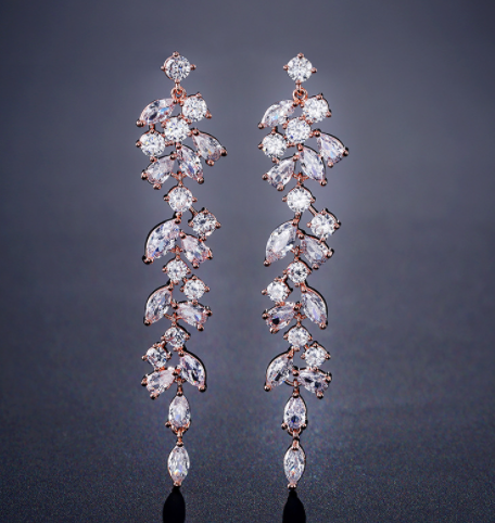 Aretes Largos de Circonita AAA con Estilo Creativo Elegante - Image 13