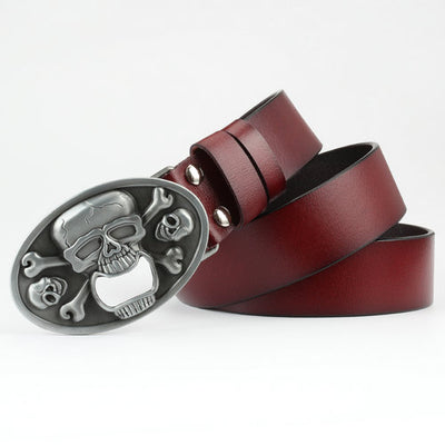 Cinturón Casual para Hombre con Hebilla Calavera - Image 12