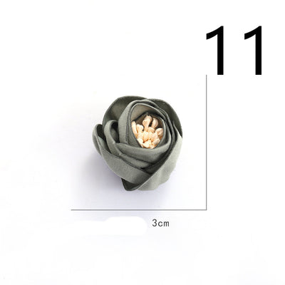 Diadema de Flores de Tela con Base Adhesiva para Hacer a Mano - Image 90