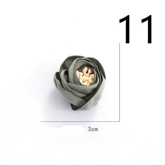 Diadema de Flores de Tela con Base Adhesiva para Hacer a Mano - Image 90