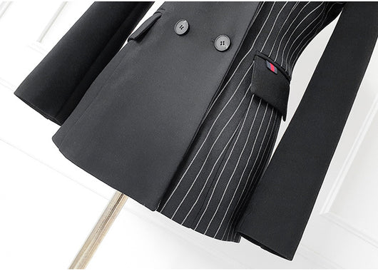 Conjunto Ejecutivo: Blazer Rayado Slim y Pantalón a Juego - Image 17