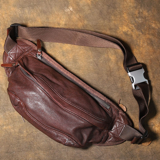 Bolsa de Cuero Retro de Una Bandolera para Hombre - Image 3
