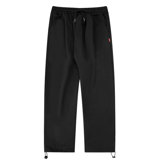 Pantalones Deportivos Holgados con Cordón - Corte Ancho Versátil