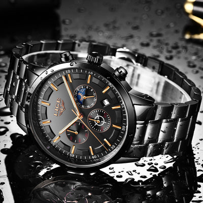 Reloj Deportivo Empresarial de Cuarzo Lunar Resistente al Agua para Hombre - Image 3