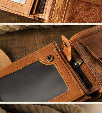 Billetera Compacta de Cuero para Hombre con Múltiples Compartimentos - Image 17
