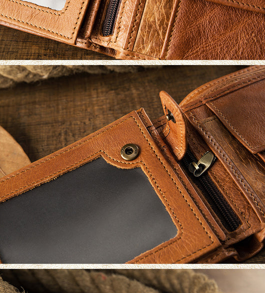 Billetera Compacta de Cuero para Hombre con Múltiples Compartimentos - Image 17