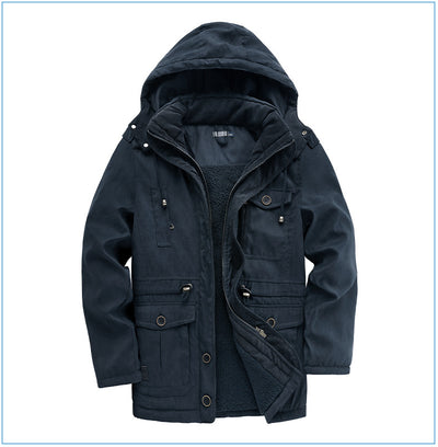 Abrigo de Algodón Acolchado Talla Grande para Hombre - Image 29
