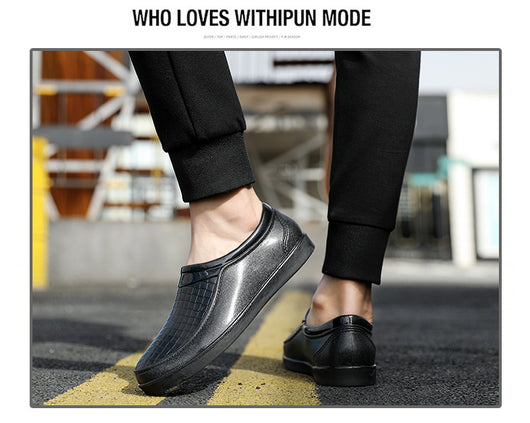 Botas Cortas Impermeables para Hombre con Suela Flexible - Image 10