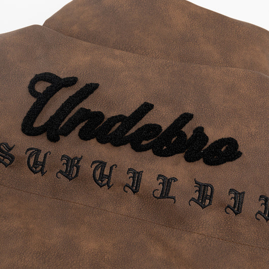 Chamarra Acolchada de Algodón con Letras Bordadas para Hombre - Image 4