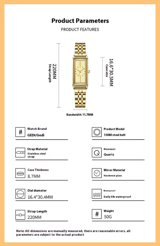 Reloj de Cuarzo Minimalista para Mujer - Diseño Elegante y Sofisticado - Image 21