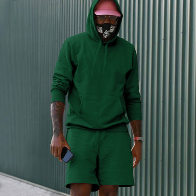 Conjunto de Sudadera y Shorts con Forro Polar para Hombre - Image 15