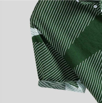 Camisa Casual Hawaii Hombre Cuello Mao Verano Transpirable - Image 9