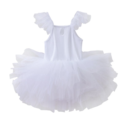 Falda de Gimnasia Azul Cielo para Niñas - Malla Transpirable Hoja Danzante - Image 6