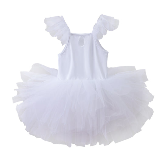 Falda de Gimnasia Azul Cielo para Niñas - Malla Transpirable Hoja Danzante - Image 6