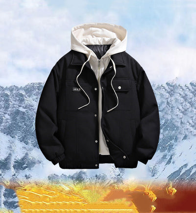 Chaqueta Acolchada Retro con Plumón Sintético Blanco - Image 11