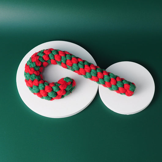 Juguete Dental Navideño para Perros con Cuerda de Algodón - Image 12