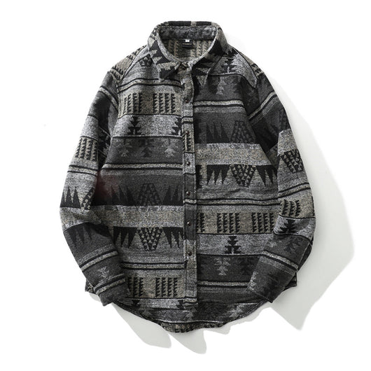 Chaqueta de Lana Escocesa Cálida para Hombre - Manga Larga - Image 5