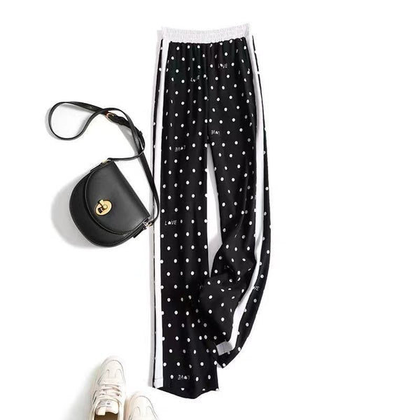 Pantalones Anchos de Chifón Suave y Transpirable para Mujer