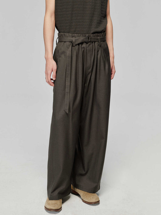 Pantalón Ancho Elegante con Cintura Elástica Ajustable y Encaje - Image 5