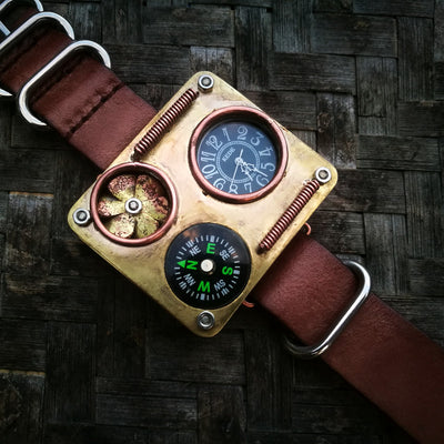 Reloj Estilo Gótico Turbo con Caja de Cobre - Image 15