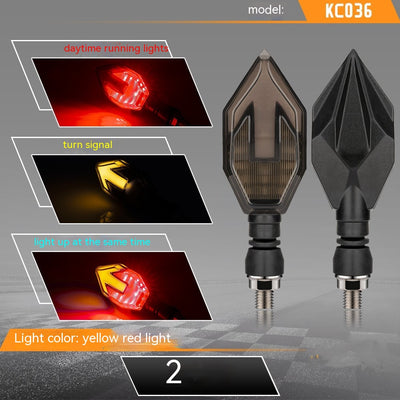 Luces Direccionales LED de Doble Color para Moto con Guía de Luz en Flecha - Image 6