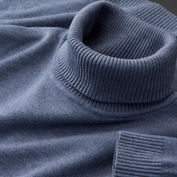 Suéter Cuello Alto Cálido y Suave para Hombre