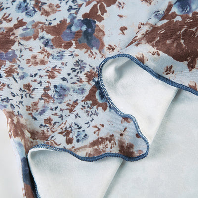 Chaleco Estampado Floral con Top de Encaje para Mujer - Image 11