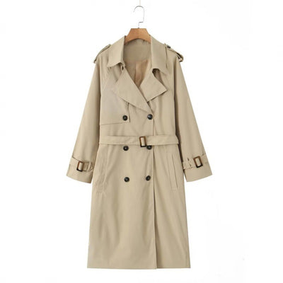 Abrigo Trench Casual Largo para Mujer - Image 8