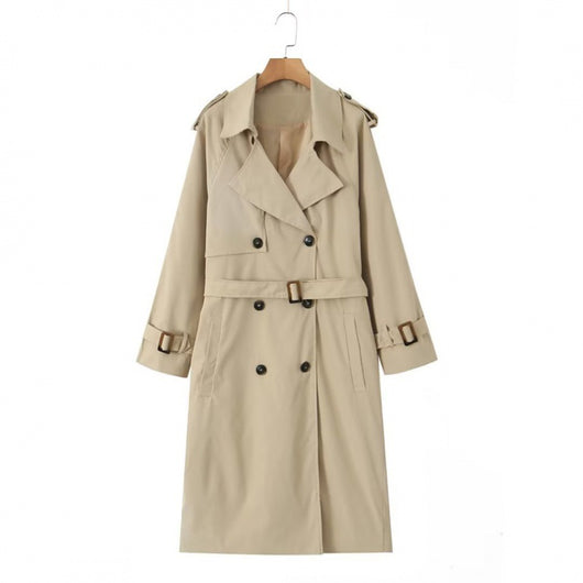 Abrigo Trench Casual Largo para Mujer - Image 8