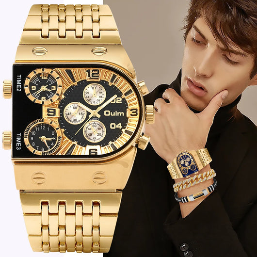 Reloj de Hombre Multihuso con Esfera Grande Luminosa y Correa de Acero Inoxidable - Image 9