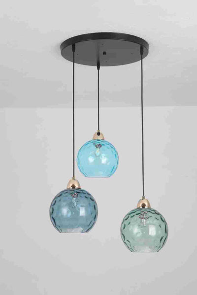 Lámpara Colgante de Cristal Ondulado con Diseño Minimalista Moderno - Image 18