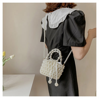 Bolso Mensajero de Perlas con Cadena Elegante para Mujer - Image 21