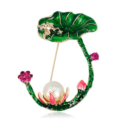 Broche Floral Loto - Accesorio de Moda Creativo - Image 8