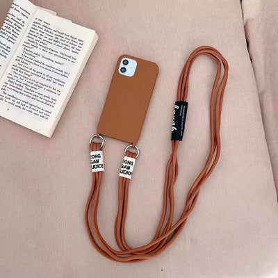 Funda de Silicona Líquida con Correa Diagonal para Celular - Image 3